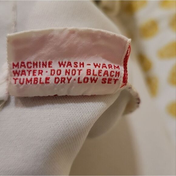 Vintage 60s Jane Colby Mod Top Bright Floral Sunflowers  Hippie Psychedelic M - Picture 6 of 10